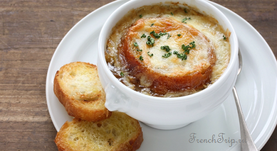 Soupe à l’Oignon Gratinée Традиционные блюда Лиона