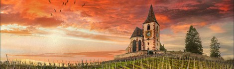 Hunawihr (Alsace) - Юнавир, винная дорога Эльзаса