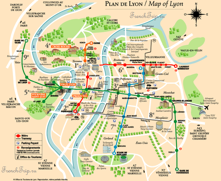 Lyon -map-transport