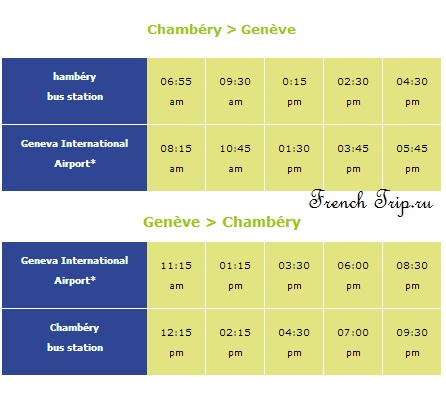 На автобусе в Шамбери: Расписание автобусов из аэропорта Женевы в Шамбери: путеводитель по Шамбери