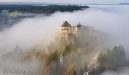 Joux Castle, Jura, Franche-comte, достопримечательности Франш Комте Franche-Comté (Франш-Конте)