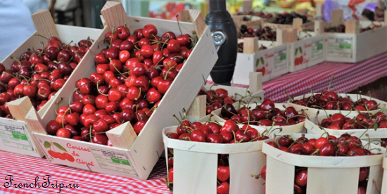 Ceret cherry - черешня Сере, рынок Сере, достопримечательности Сере, Франция