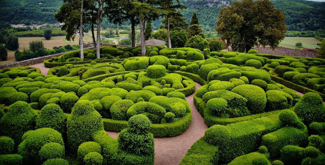 Les Jardins de Marqueyssac Jardin remarquable (Знак "Замечательный сад")