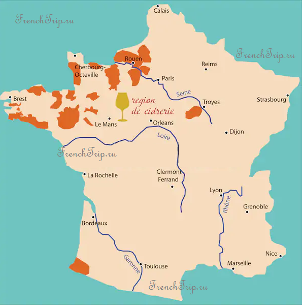 Cirde region France map