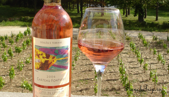 Вина прованса и лазурного берега - Côtes du Luberon vineyard Provence wine rose