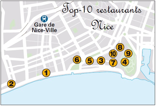 Топ-10 ресторанов в Ницце