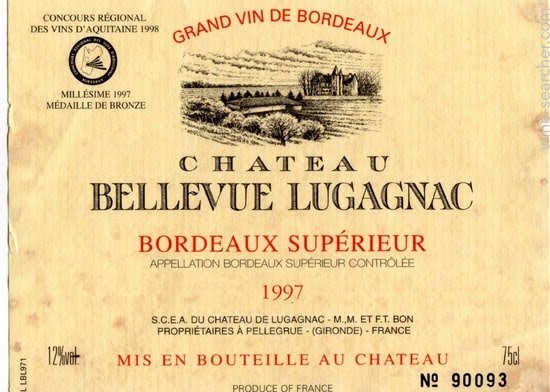 Виноградники Bordeaux и Bordeaux Supérieur (AOC)