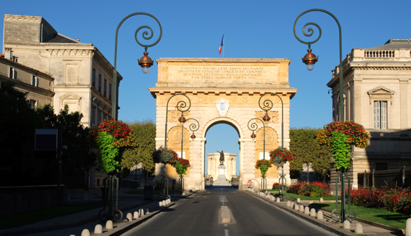 Триумфальная арка, Монпелье, Франция - достопримечательности Монпелье