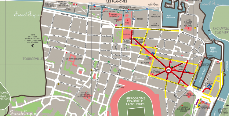 Deauville map parking