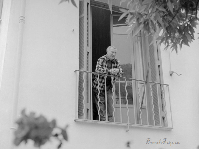 Шагал в своем доме Сен-Поль-де-Ванс 1958