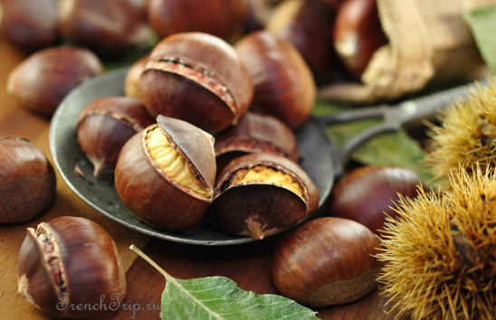 Corsica cuisine traditional dishes - chestnuts
