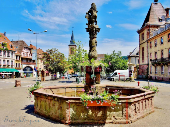 Munster, Alsace_fountain
