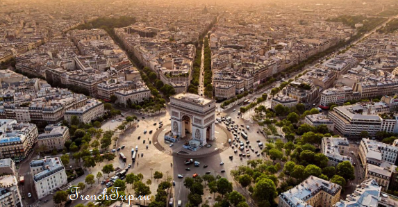 Елисейские поля (Champs-Elysées), Триумфальная арка Парижа