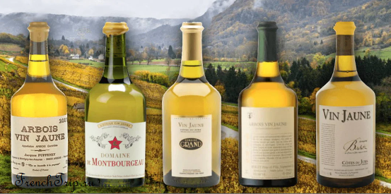 Vin jaune du Jura (Желтое вино из Юры) - виноградники Шато-Шалон, Арбуа, Полиньи