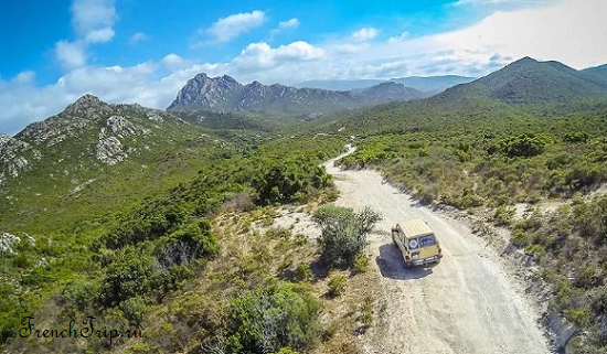 Desert des Agriates by car. Corsica