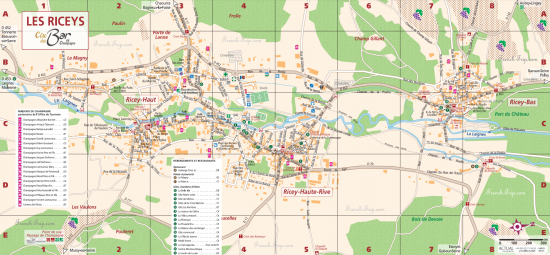 Les Riceys town map big
