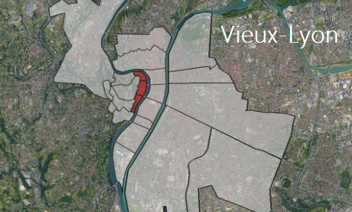 Vieux-Lyon Lyon map Сориентироваться в Лионе