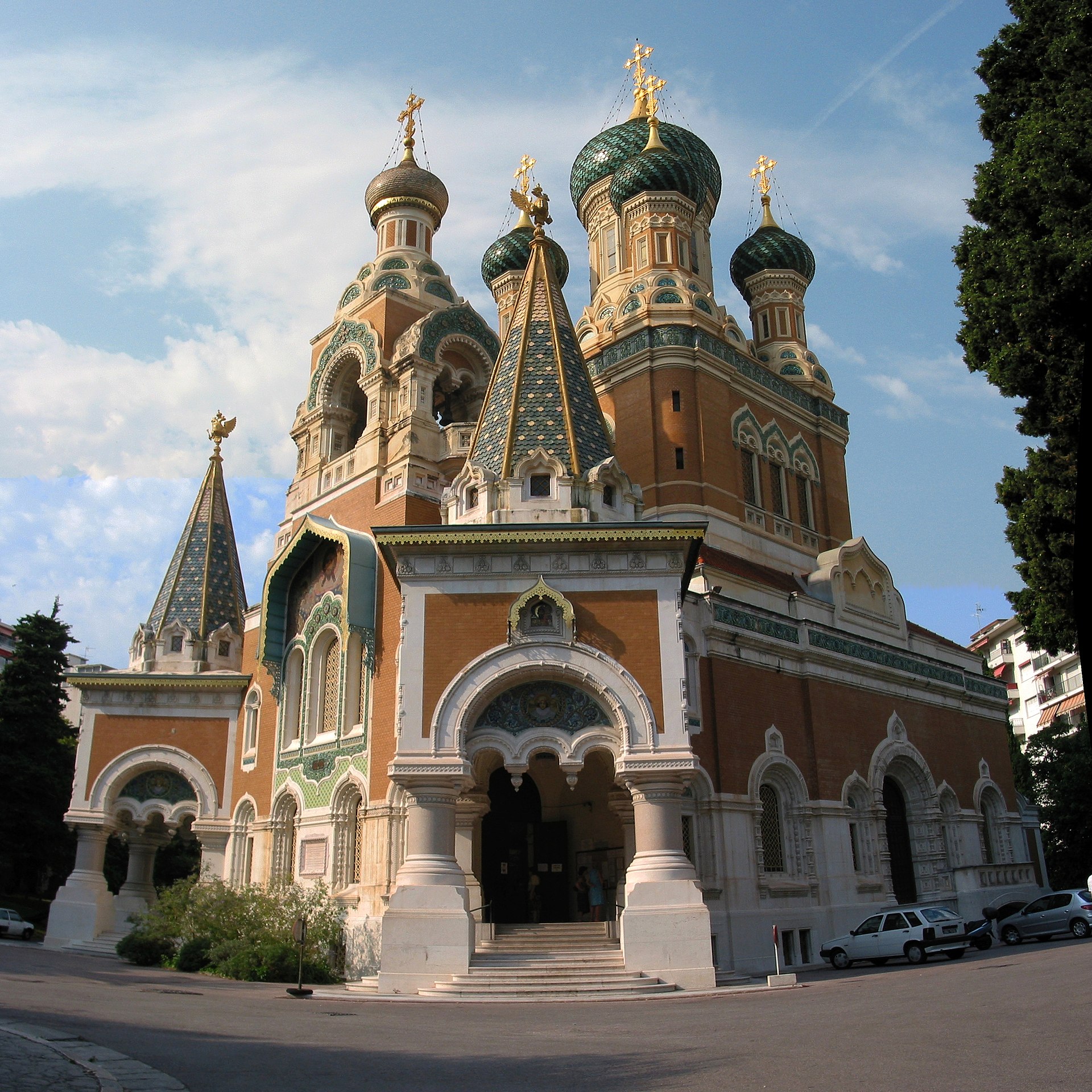  Церкви Ниццы Cathédrale orthodoxe russe Saint-Nicolas - Свято-Николаевский православный Собор в Ницце, церкви Ниццы
