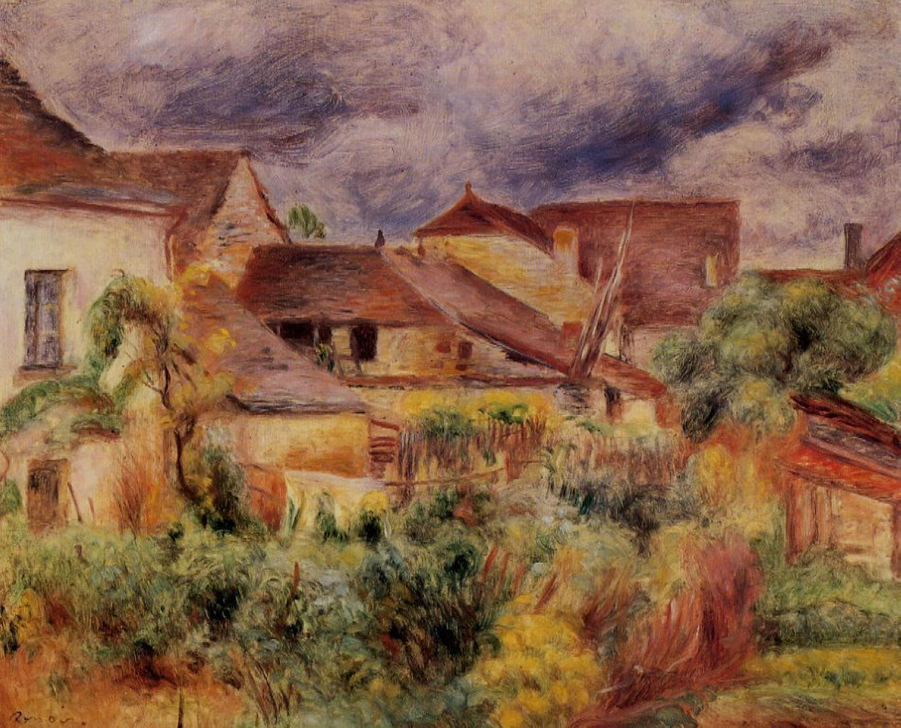 Essoyes Paysage, 1884 de Pierre-Auguste Renoir (1841-1919, France)