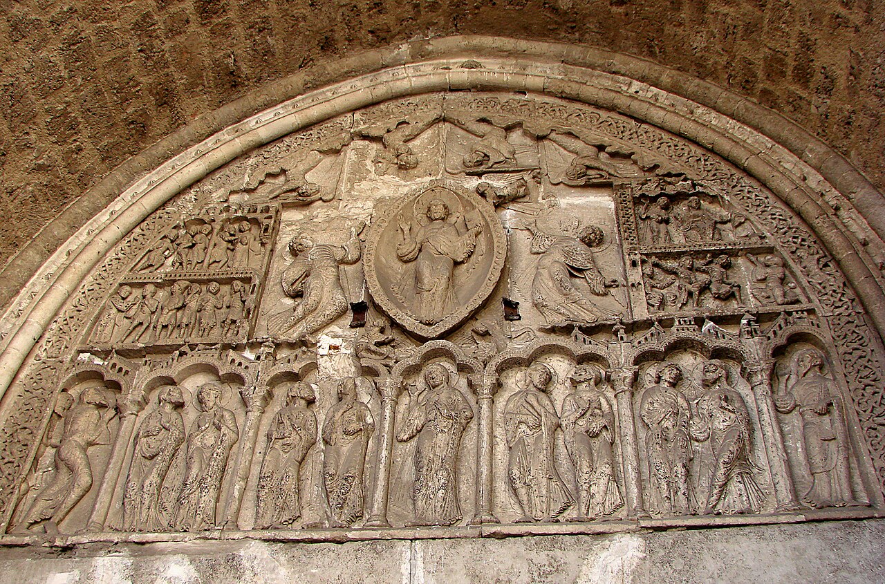Тимпанум кафедрального собора Сен-Этьен в Каоре - Cathédrale de Cahors (Кафедральный собор Каора)