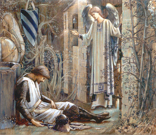 File:Edward Coley Burne-Jones - The Earthly Paradise (Sir Lancelot at the Chapel of the Holy Grail).jpg