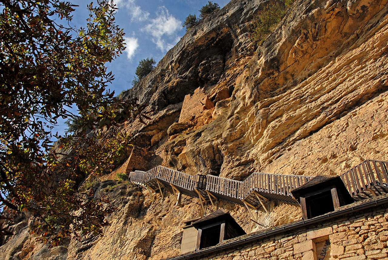 Лестница к пещерам троглодитов, La Roque-Gageac - La Roque-Gageac (Ла-Рок-Гажак)