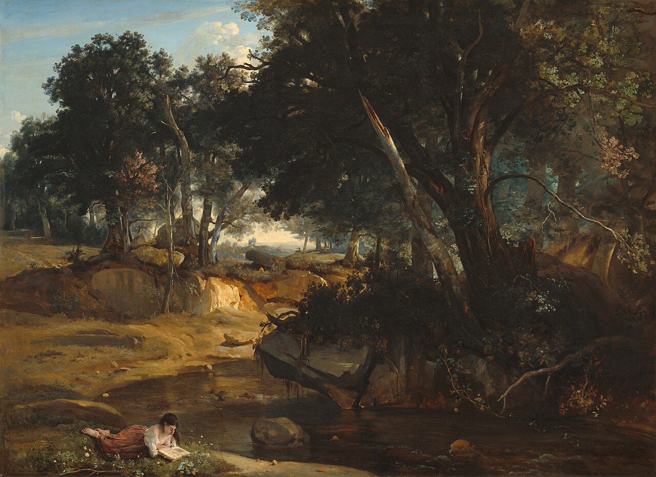 File:Forest of Fontainebleau-1830-Jean-Baptiste-Camille Corot.jpg - Wikimedia Commons
