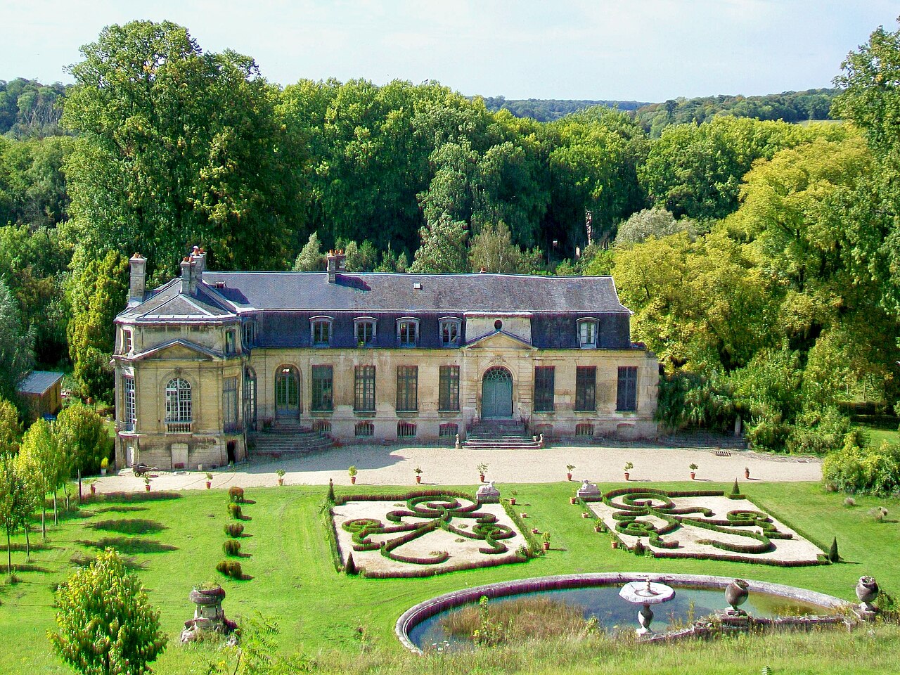 L'Isle-Adam (95), château de Stors, façade principale est.jpg
