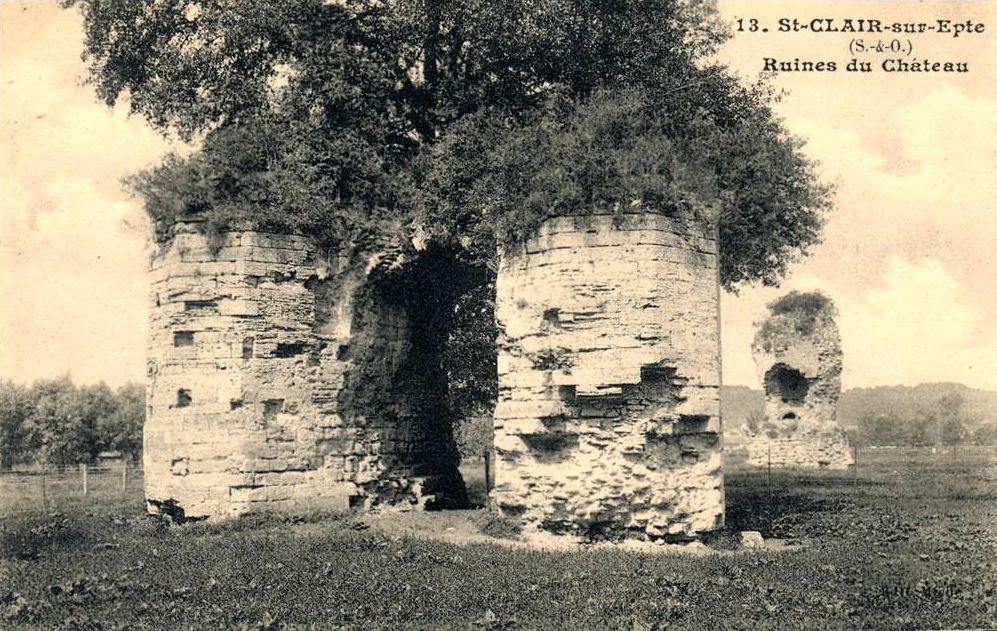 Saint-Clair-sur-Epte (95), ruines du château-fort.jpg