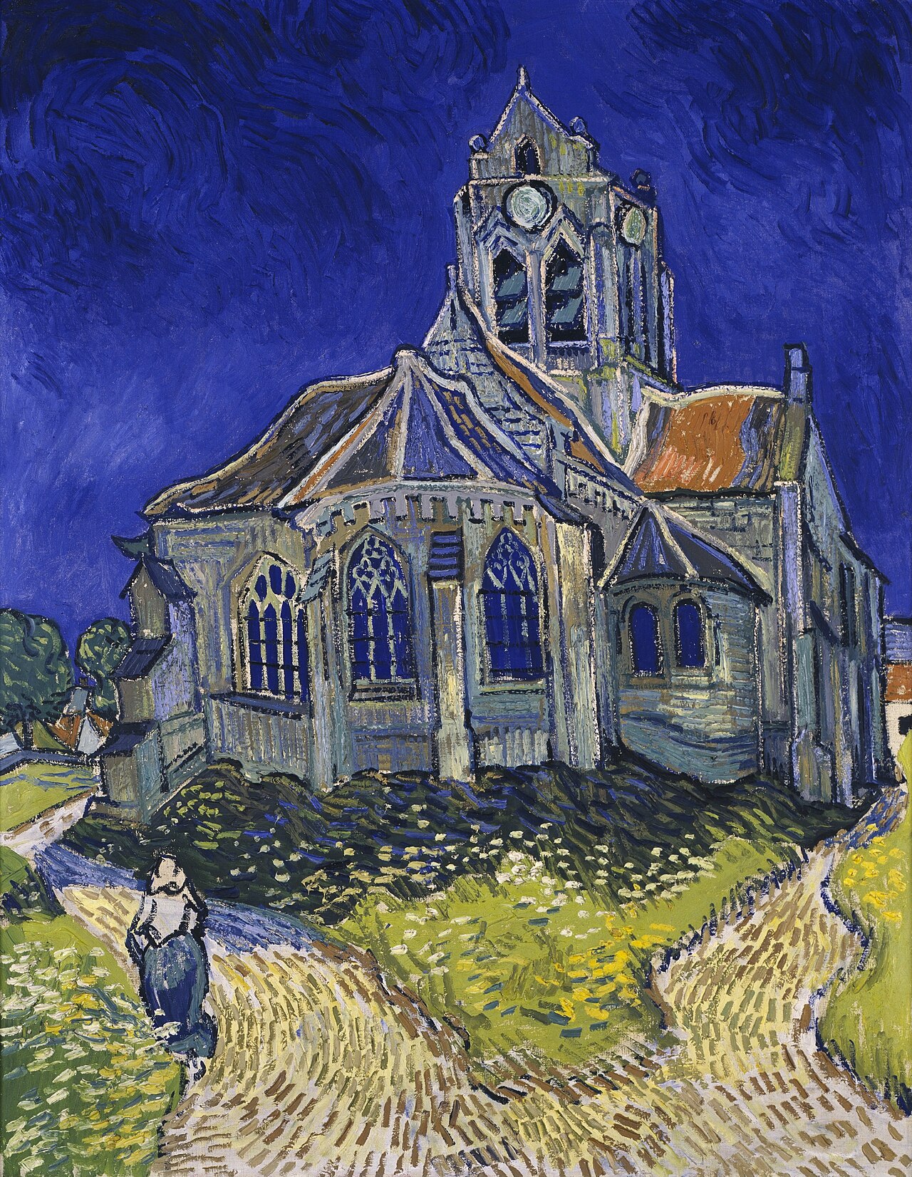 File:Vincent van Gogh - The Church in Auvers-sur-Oise, View from the Chevet - Google Art Project.jpg